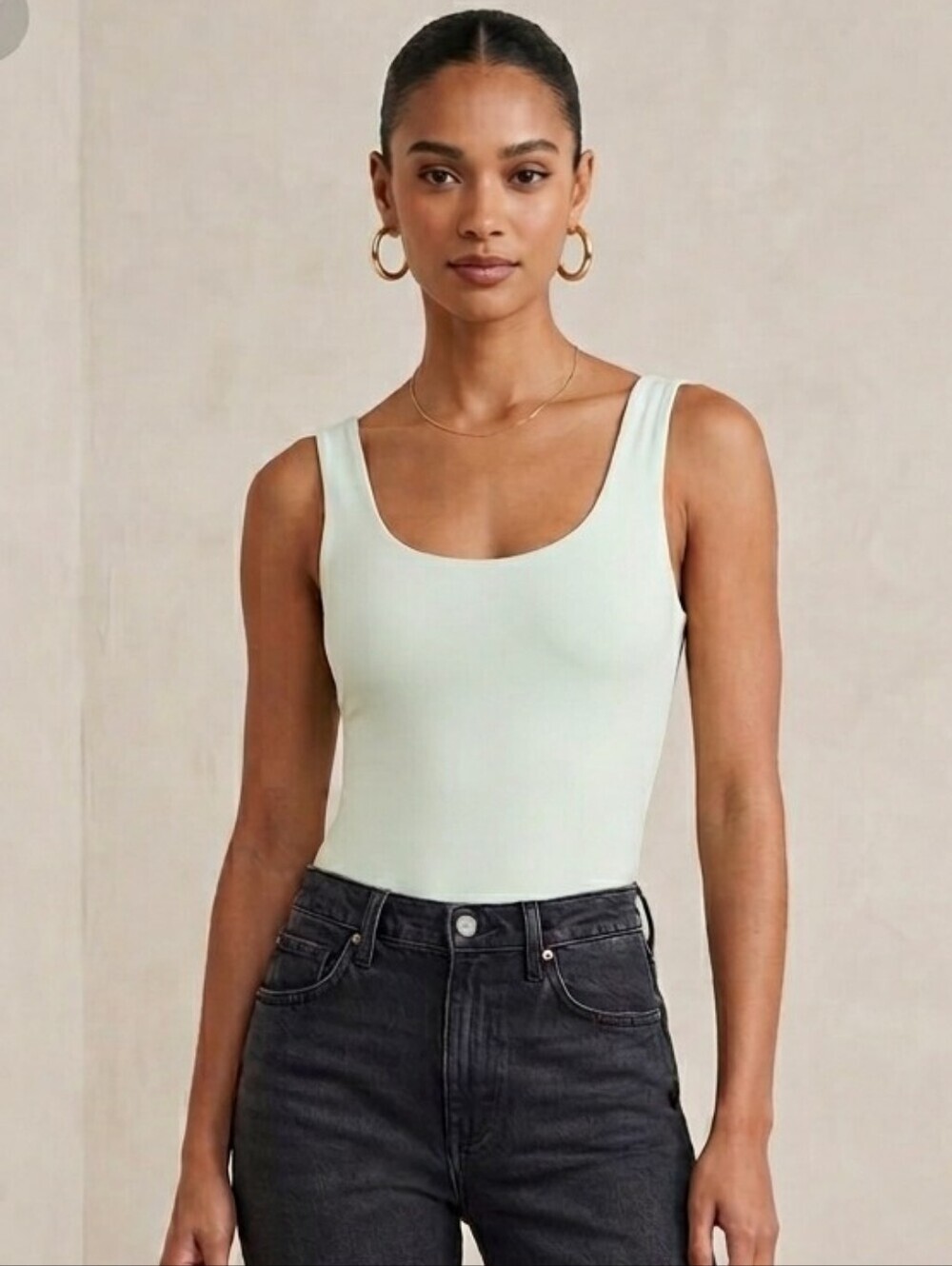 Express Bodysuit Brightt Green Scoop Neck Thong Size XL NWT